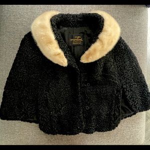 Black and Tan Fur Collar Jacket
